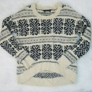 Eyelash Knit Sweater Damask Soft Cream Sweater